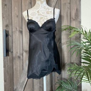 Womens Satin and Lace Chemise/Negligée